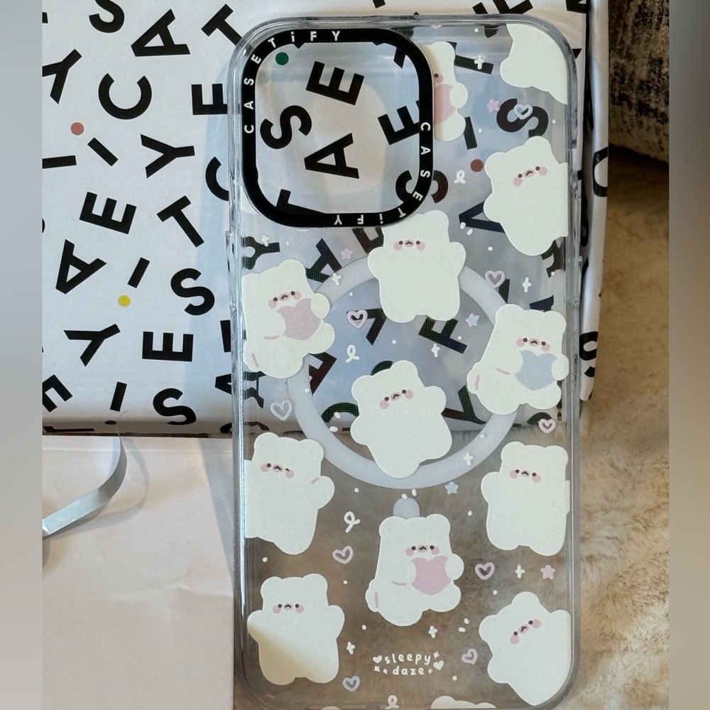 🌷Auth Casetify Sleepydaze Mochi Doodles iPhone 15 Pro Max MagSafe Phone Case
